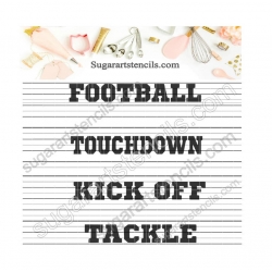 Football sport words...