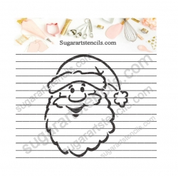 PYO cookie stencil Santa...