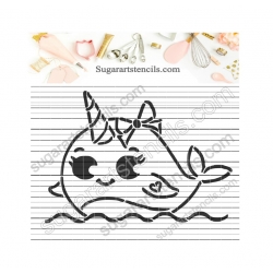 Narwhal girl unicorn whale...