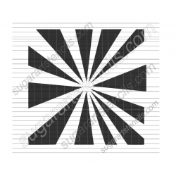 Large sunburst cookie...