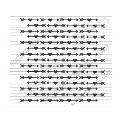 Arrows cookie stencil...