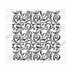 cookie stencil swirl leaf...